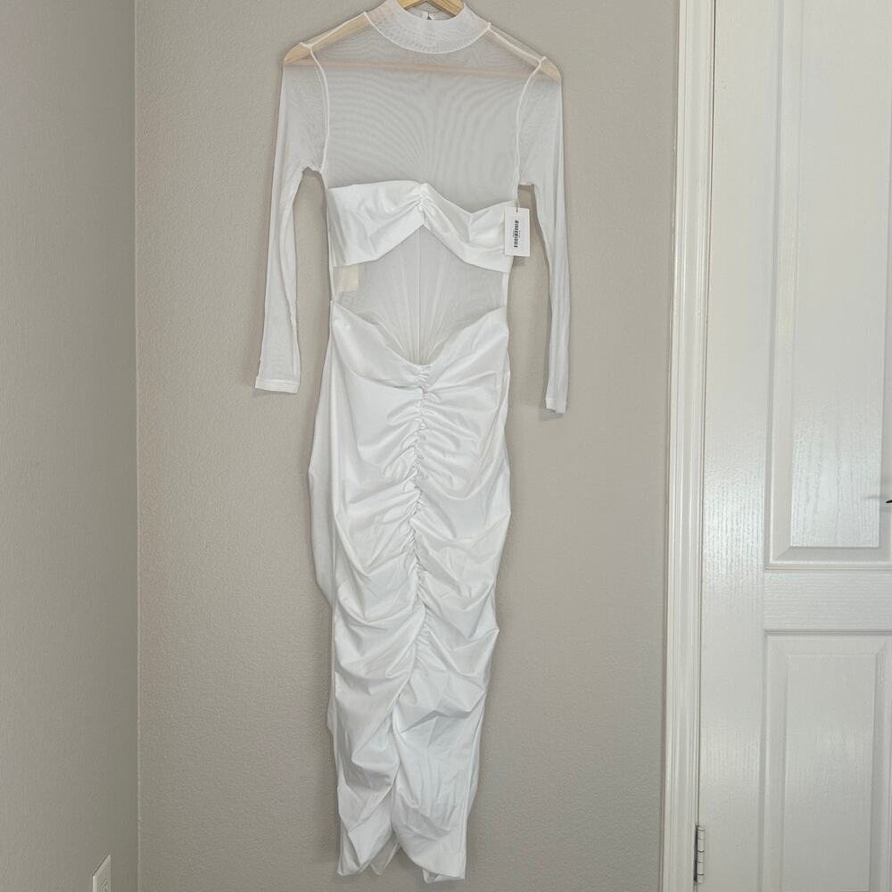 Seroya White Levina Dress, Revolve, Bride,‎ Engagement, Bachelorette, Size Large - Picture 12 of 13